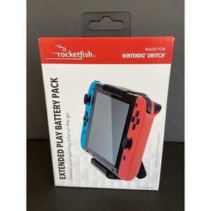 Rocketfish Extended Play Battery Pack for Nintendo Switch - Black NEW